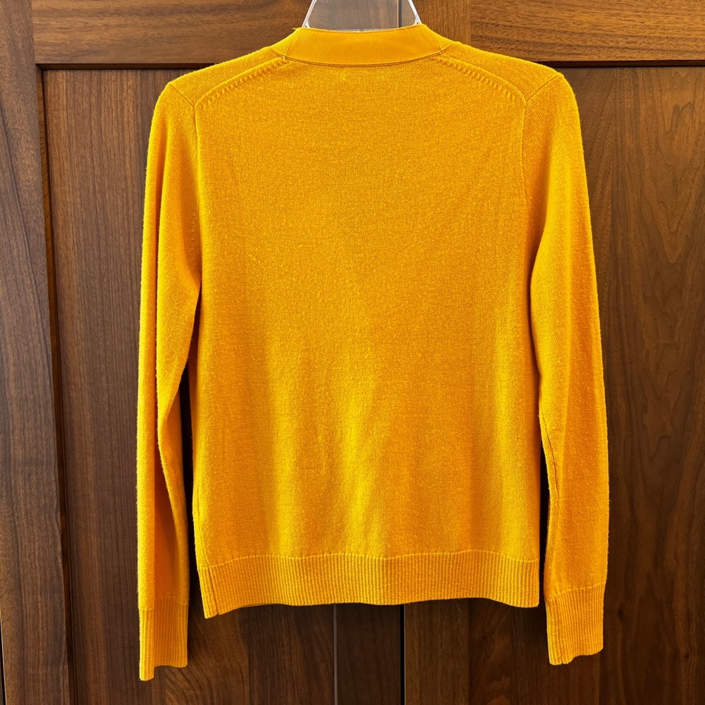 J Crew Womens Yellow Button-Front Cardigan Sweater Size Small - Picture 7 of 8